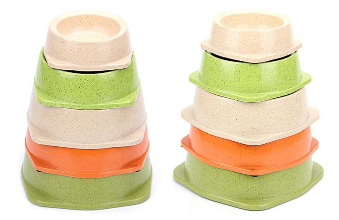 Bambusfaser Umweltschutzfutter-Schüssel für Hunde 2