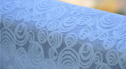 Weißer Jacquard-Möbelstoff für Hochzeitskleider, 57/58" Breite, LOYAL Brand OEM