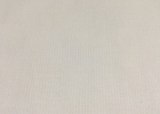 Weiß / Beige Komfortable Stretch Corduroy Stoff High-End Bekleidung Stoff