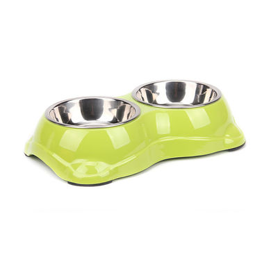 Edelstahl Pet Bowl Metall Doppel Katze Fütterung Hundeschüssel