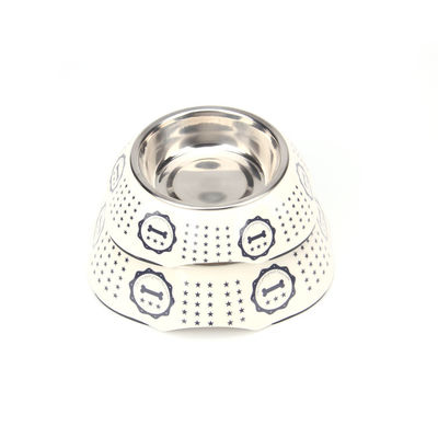 Großhandel Melamine und Edelstahl Pet Dog Bowl