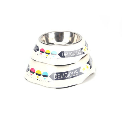 Großhandel Melamine und Edelstahl Pet Dog Bowl