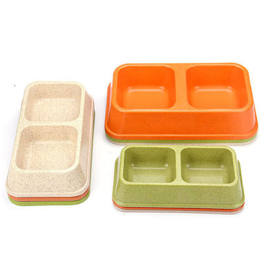 Doppelfarbige Bambus-Sublimation Große oder Große Hundefutter- und Wasserschüssel für Haustiere