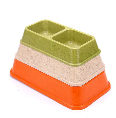 Doppelfarbige Bambus-Sublimation Große oder Große Hundefutter- und Wasserschüssel für Haustiere