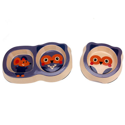 Süßes und schönes Aussehen Bambus-Haustier Katze und Hund Fütterung Schüssel