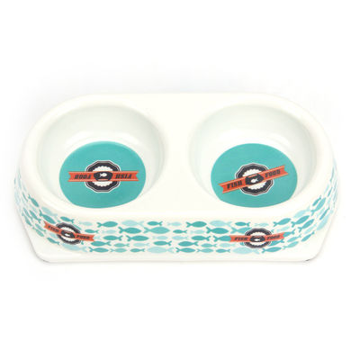 Umweltfreundliches Modedesign Doppel Bio Bambusfaser Pet Bowl