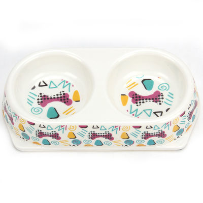 Umweltfreundliches Modedesign Doppel Bio Bambusfaser Pet Bowl